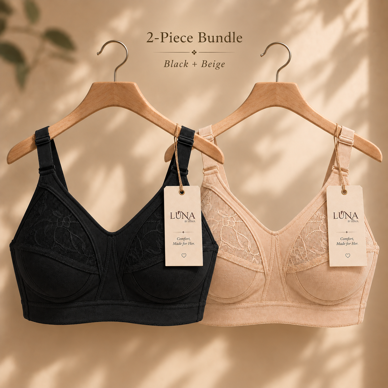 Capri Full Coverage Bra – Pack of 2