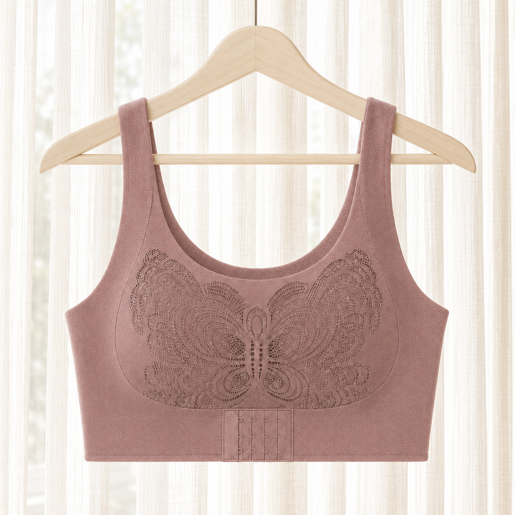 Butterfly Wireless Comfort Bra – Front Closure