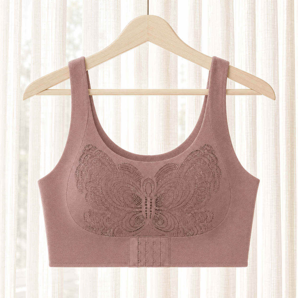 Butterfly Wireless Comfort Bra – Front Closure