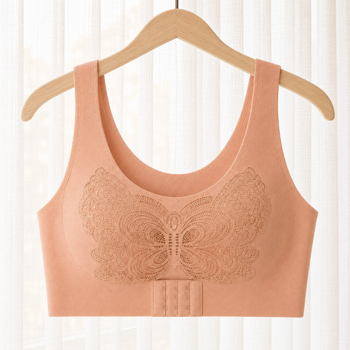 Butterfly Wireless Comfort Bra – Front Closure